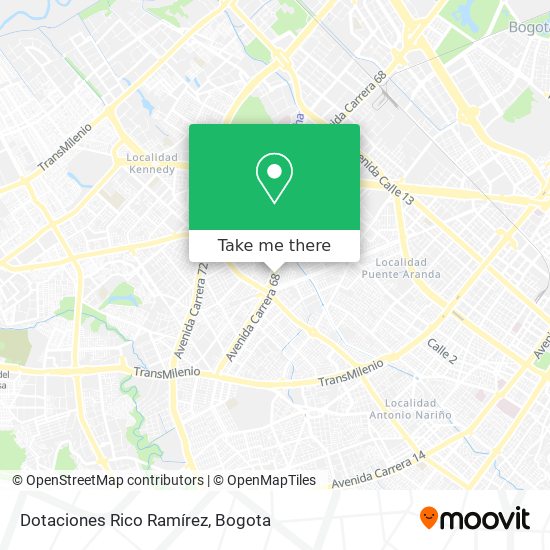 Dotaciones Rico Ramírez map