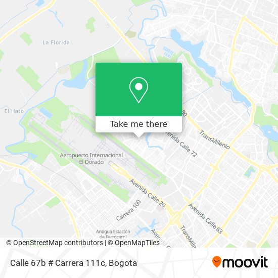 Calle 67b # Carrera 111c map
