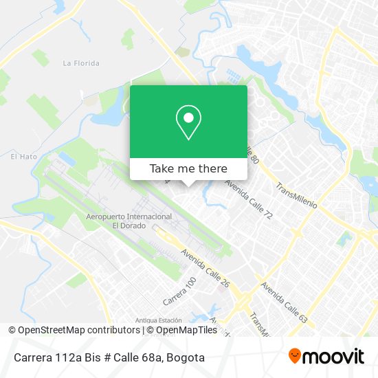 Carrera 112a Bis # Calle 68a map