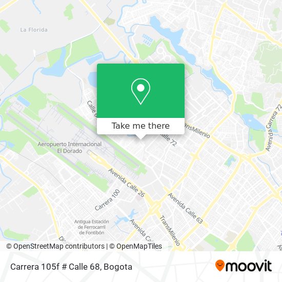 Carrera 105f # Calle 68 map