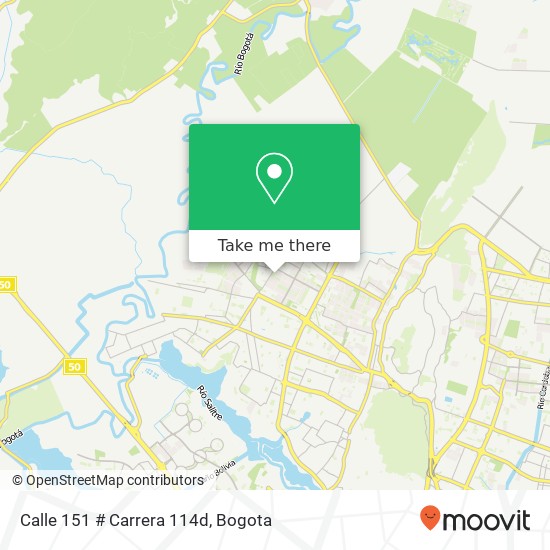 Calle 151 # Carrera 114d map