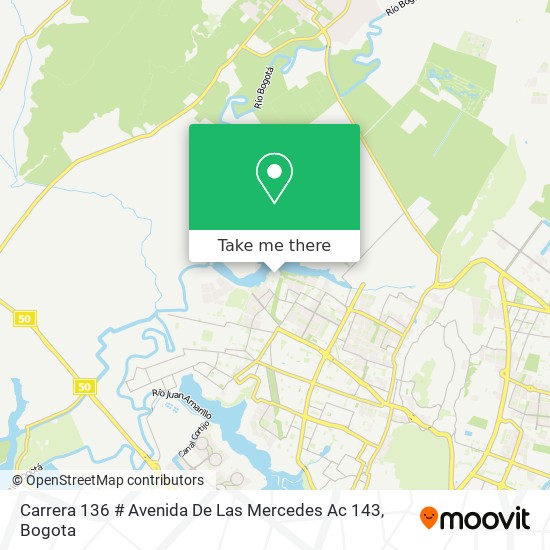 Carrera 136 # Avenida De Las Mercedes Ac 143 map