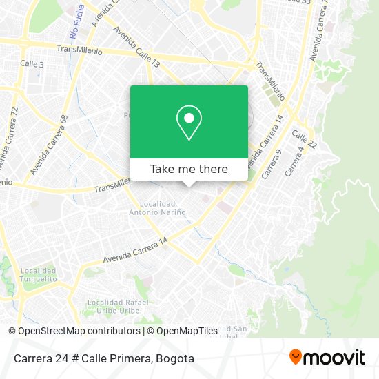Carrera 24 # Calle Primera map