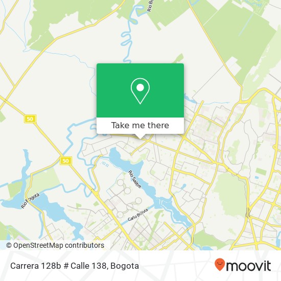Carrera 128b # Calle 138 map