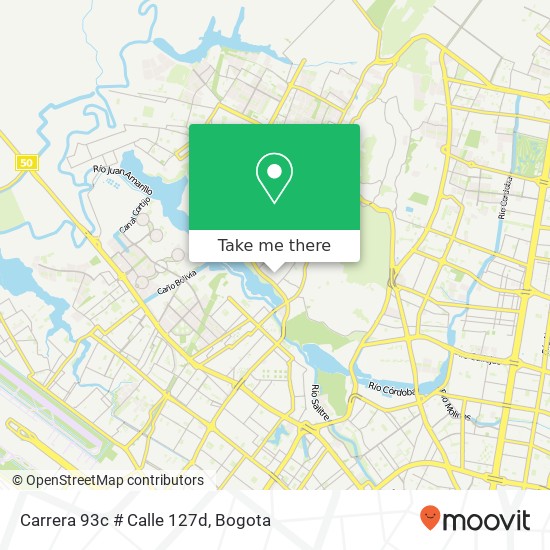 Mapa de Carrera 93c # Calle 127d