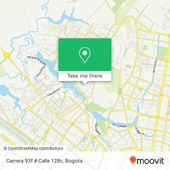 Carrera 93f # Calle 128c map