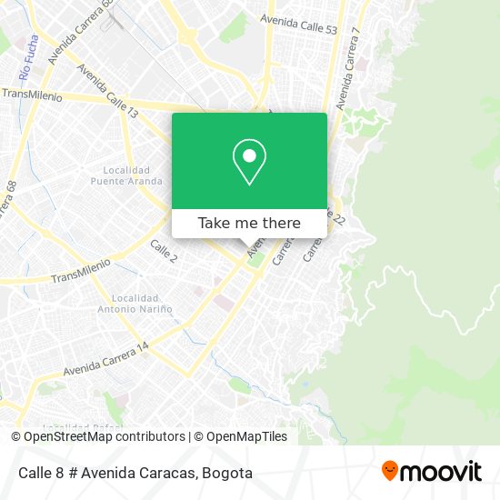 Calle 8 # Avenida Caracas map