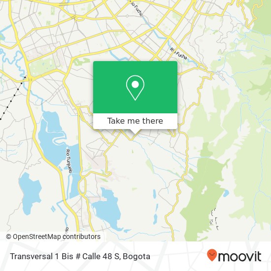 Mapa de Transversal 1 Bis # Calle 48 S
