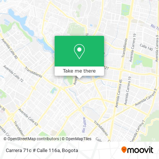Carrera 71c # Calle 116a map