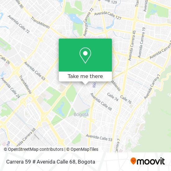Carrera 59 # Avenida Calle 68 map