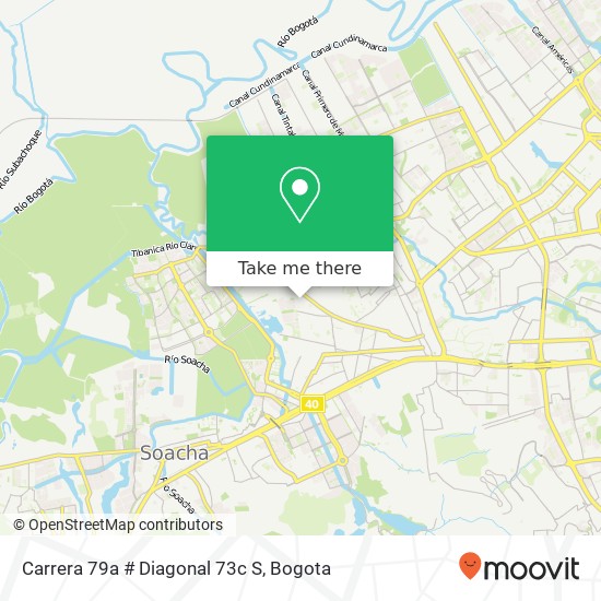 Mapa de Carrera 79a # Diagonal 73c S