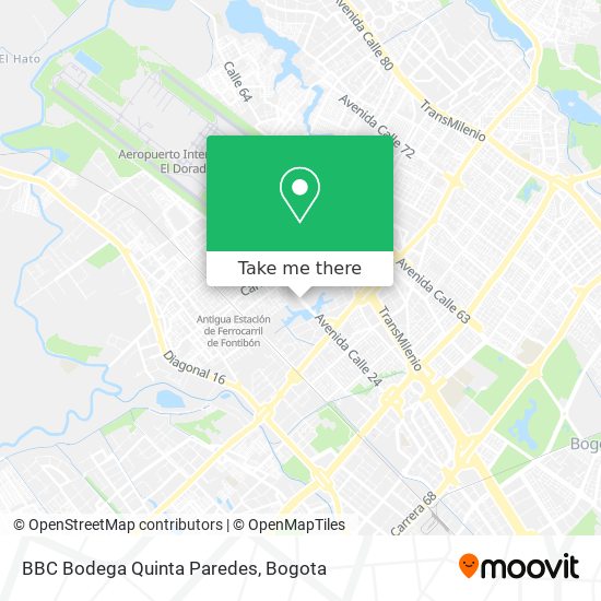 Mapa de BBC Bodega Quinta Paredes