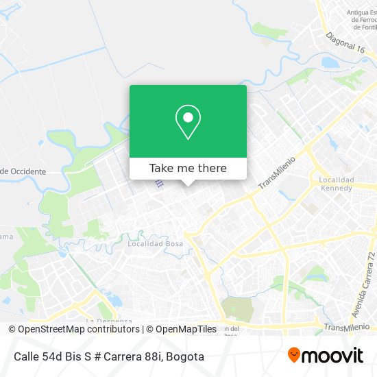 Calle 54d Bis S # Carrera 88i map