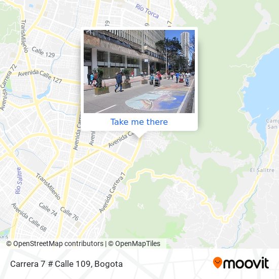 Carrera 7 # Calle 109 map