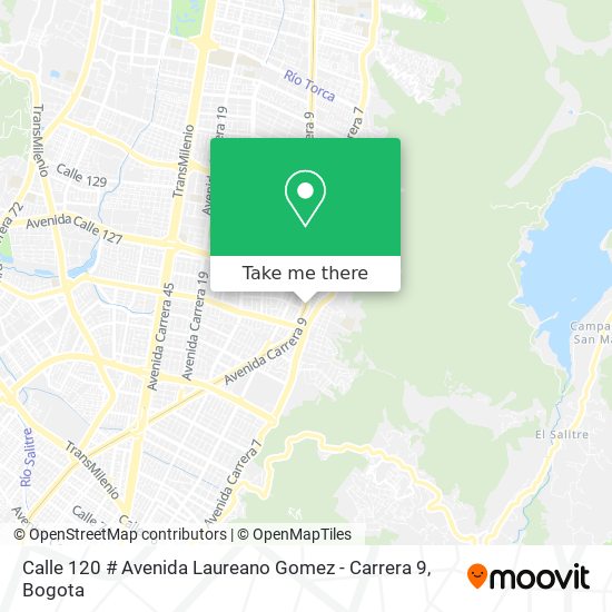 Calle 120 # Avenida Laureano Gomez - Carrera 9 map