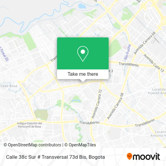 Calle 38c Sur # Transversal 73d Bis map