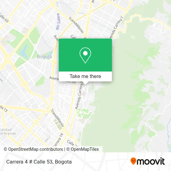 Carrera 4 # Calle 53 map