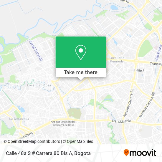 Calle 48a S # Carrera 80 Bis A map