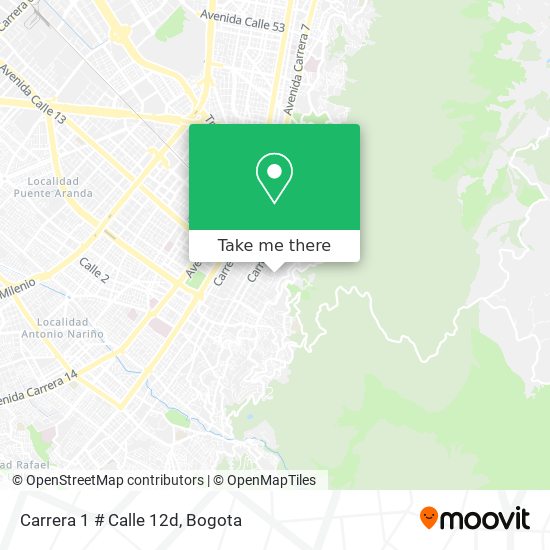 Carrera 1 # Calle 12d map