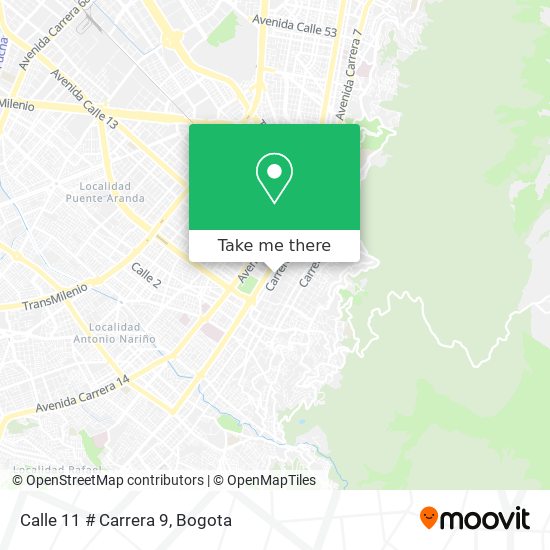 Calle 11 # Carrera 9 map