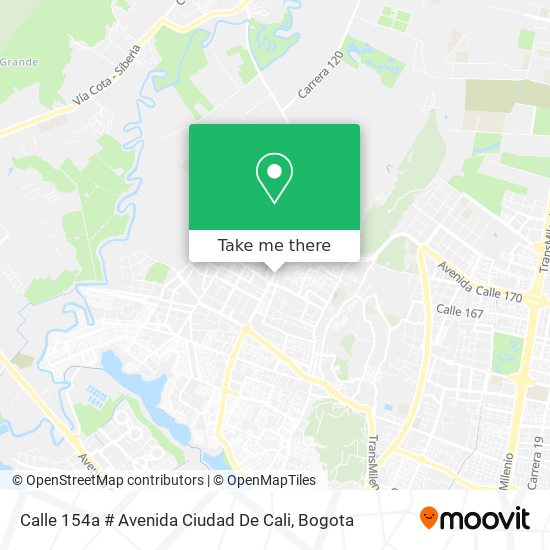Calle 154a # Avenida Ciudad De Cali map
