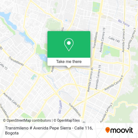 Transmileno # Avenida Pepe Sierra - Calle 116 map
