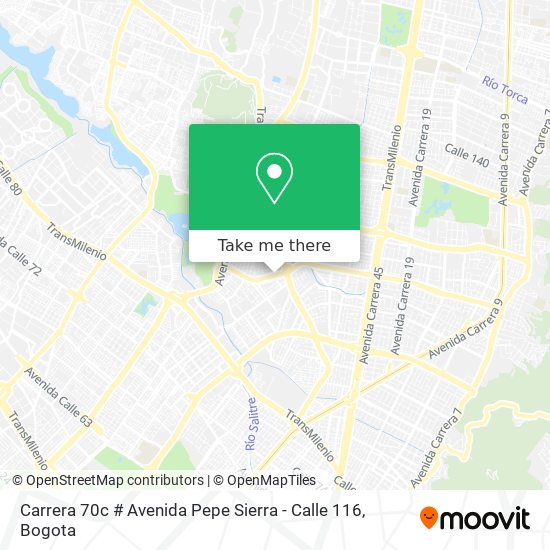 Carrera 70c # Avenida Pepe Sierra - Calle 116 map