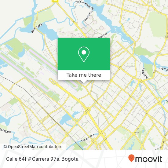 Calle 64f # Carrera 97a map
