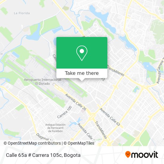 Calle 65a # Carrera 105c map