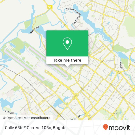 Calle 65b # Carrera 105c map