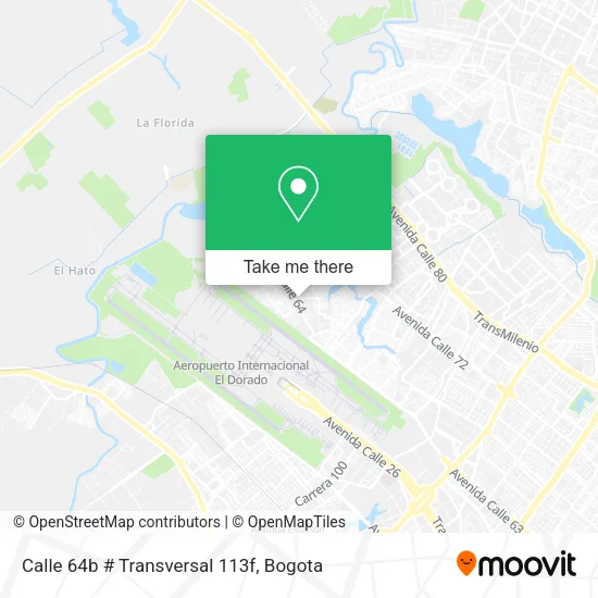 Calle 64b # Transversal 113f map