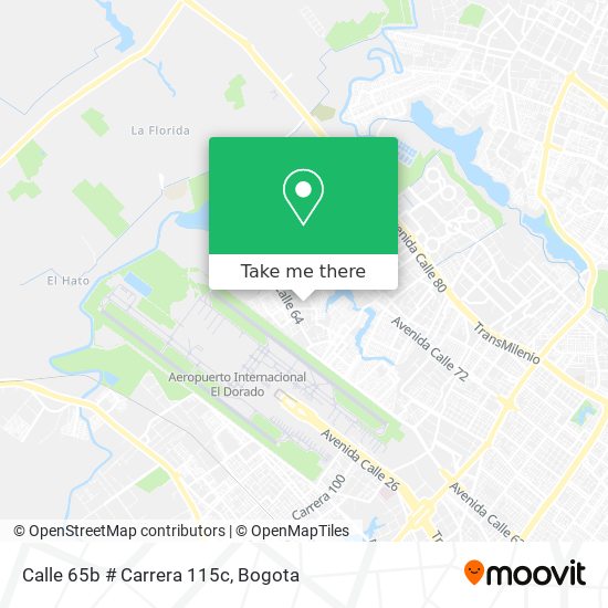 Calle 65b # Carrera 115c map