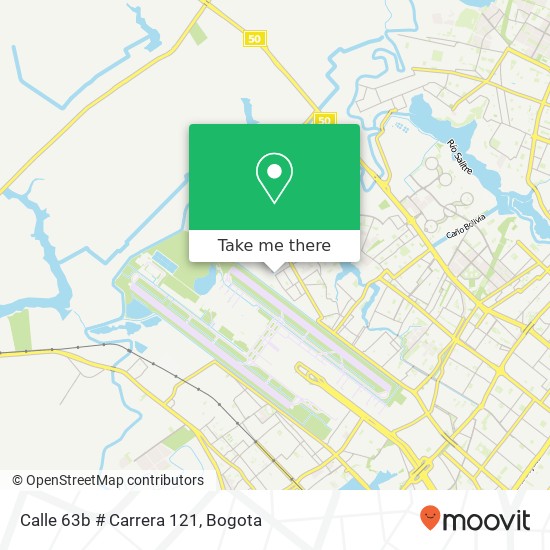 Calle 63b # Carrera 121 map