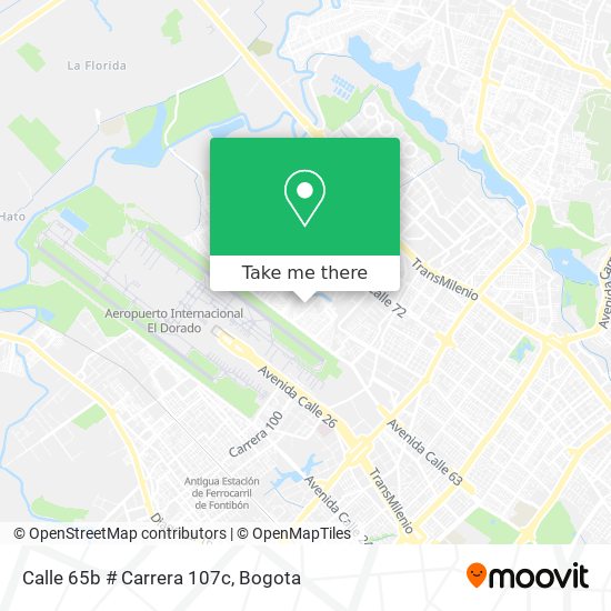 Calle 65b # Carrera 107c map