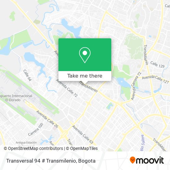 Transversal 94 # Transmilenio map