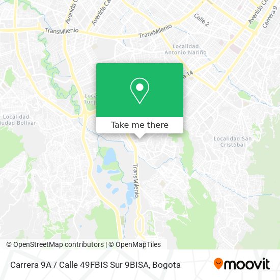 Mapa de Carrera 9A / Calle 49FBIS Sur 9BISA