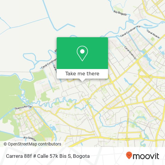 Carrera 88f # Calle 57k Bis S map