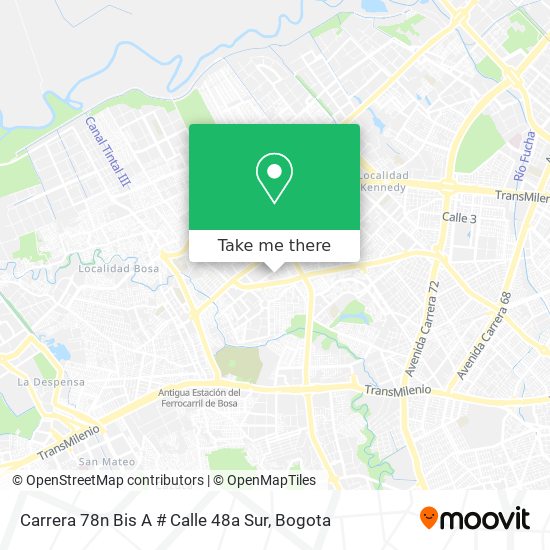 Carrera 78n Bis A # Calle 48a Sur map