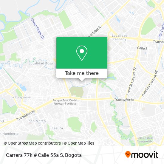 Carrera 77k # Calle 55a S map