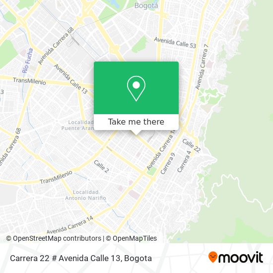 Carrera 22 # Avenida Calle 13 map