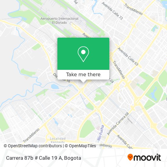 Carrera 87b # Calle 19 A map