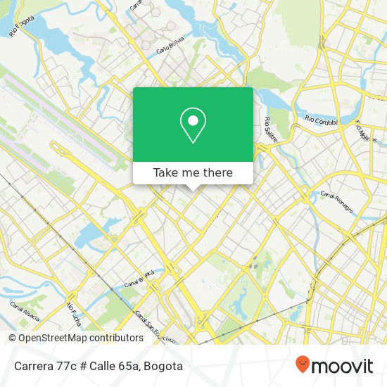 Mapa de Carrera 77c # Calle 65a