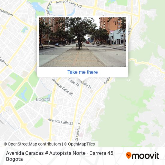 Avenida Caracas # Autopista Norte - Carrera 45 map