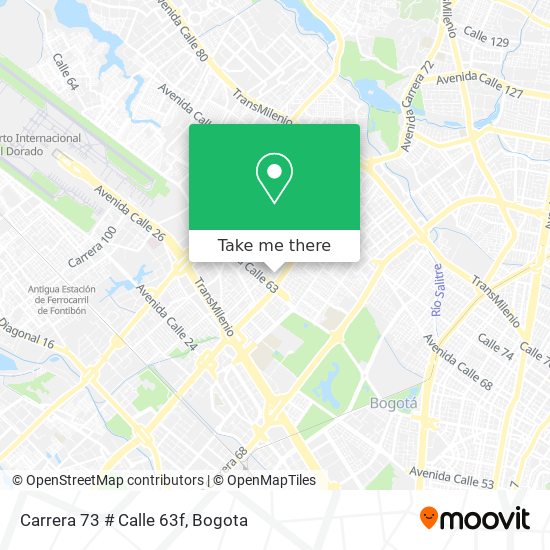 Mapa de Carrera 73 # Calle 63f