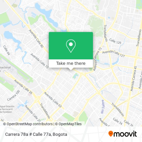 Carrera 78a # Calle 77a map
