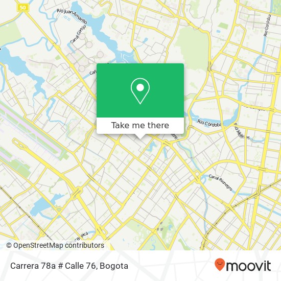 Carrera 78a # Calle 76 map