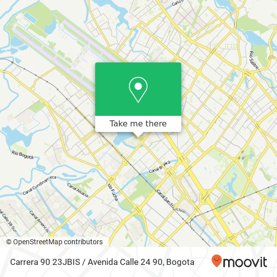 Mapa de Carrera 90 23JBIS / Avenida Calle 24 90