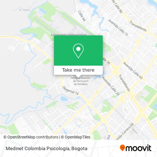 Medinet Colombia Psicología map