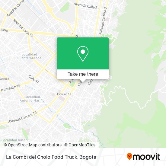 La Combi del Cholo Food Truck map