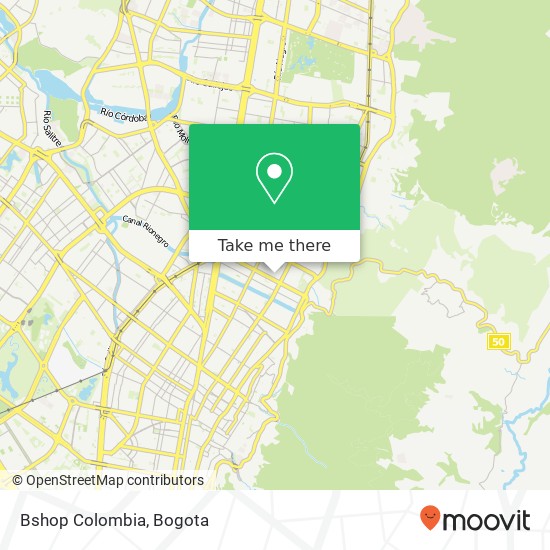 Bshop Colombia map
